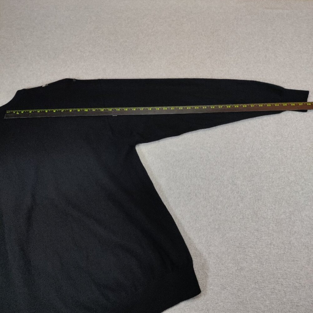Maus & Hoffman Sweater Mens XL Black Argyle V-Nech Cashmere Pullover Scotland - Picture 6 of 6